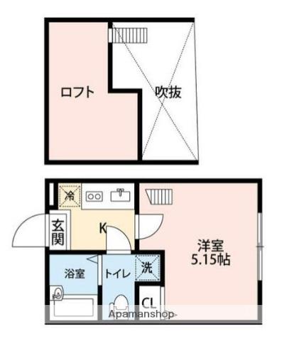 ラルク上永谷(1K/1階)の間取り写真