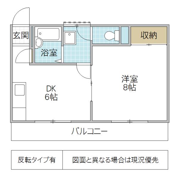 マーメイドインSS(1DK/1階)の間取り写真