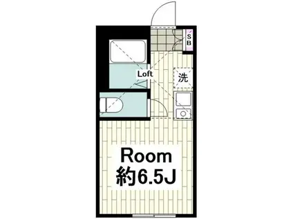 INFINA横浜(ワンルーム/1階)の間取り写真