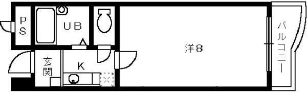 エスティーコート(1K/3階)の間取り写真