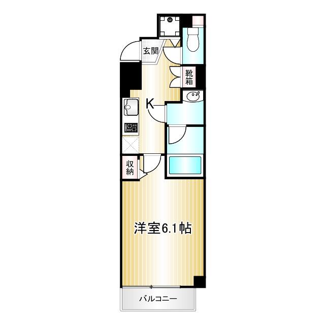 AXAS中野新江古田(1K/2階)の間取り写真