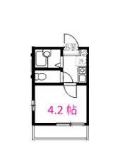 リブ亀戸(1K/2階)の間取り写真