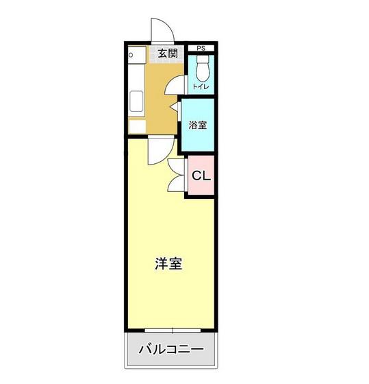 コスモス(1K/3階)の間取り写真