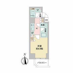 APEX名古屋栄PREMIERLIFE(1K/2階)の間取り写真