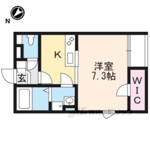 レオネクストクール ド イリス(1K/2階)の間取り写真