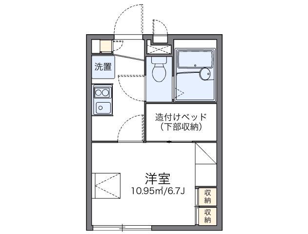 レオパレスMAIKA(1K/1階)の間取り写真