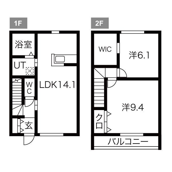 べリアスティエラ(2LDK/1階)の間取り写真