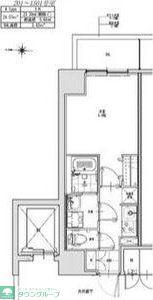 S-RESIDENCE志賀本通DEARLY(1K/2階)の間取り写真