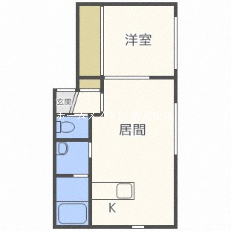 グランツ(1LDK/2階)の間取り写真