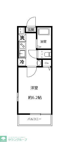 S-HARBAR LAGOON上永谷5丁目(1K/1階)の間取り写真
