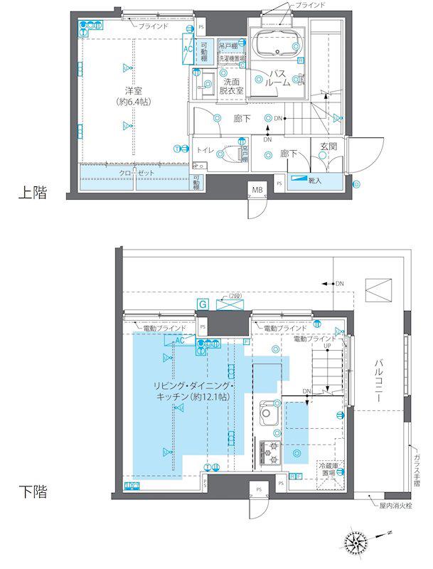 ZOOM広尾 ズーム広尾(1LDK/5階)の間取り写真