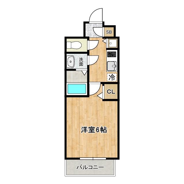 プレサンス松屋町駅前(1K/10階)の間取り写真