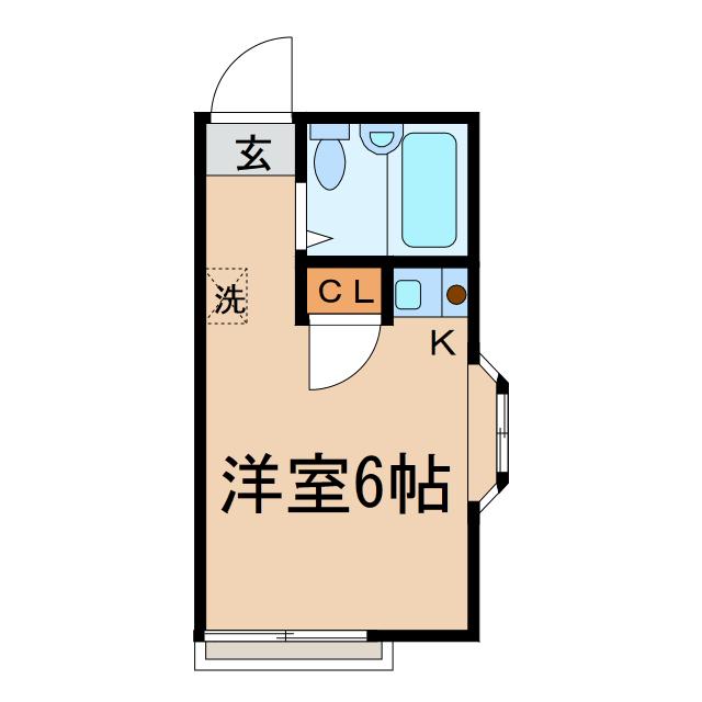 保土ヶ谷アイランド(ワンルーム/1階)の間取り写真