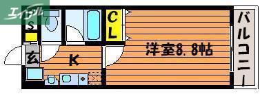 エスペランサ21(1K/3階)の間取り写真
