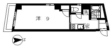 エンブレムヒルズ(1K/1階)の間取り写真