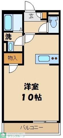 レオネクストマローネ(1K/3階)の間取り写真