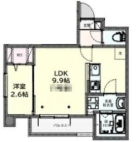 KLEIS北上尾III(1LDK/1階)の間取り写真