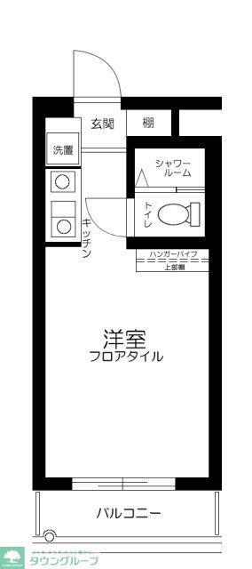 ユースフル田園調布(ワンルーム/2階)の間取り写真
