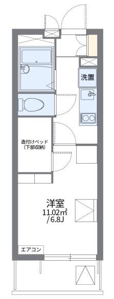 レオパレスCREER(1K/3階)の間取り写真