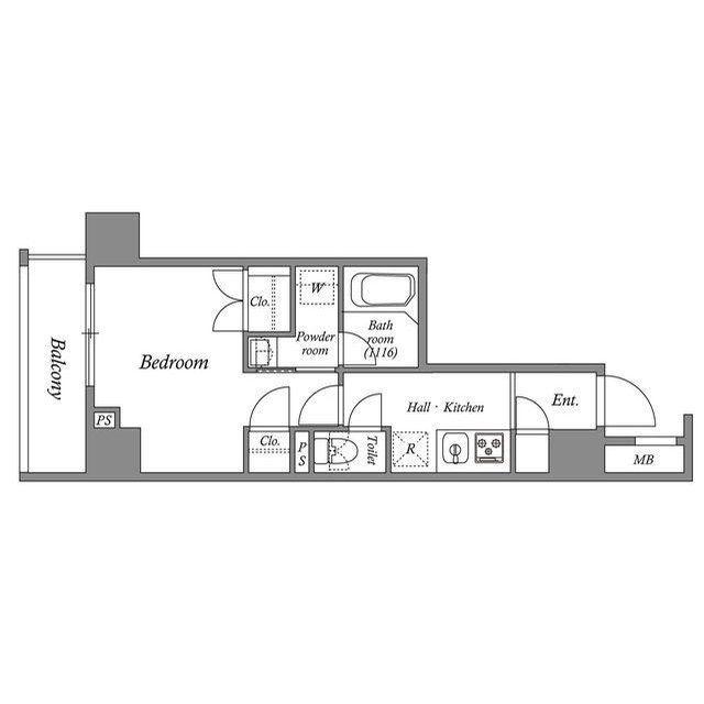 ACP RESIDENCE 亀戸(1K/5階)の間取り写真