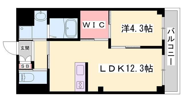 ETOILE(1LDK/2階)の間取り写真