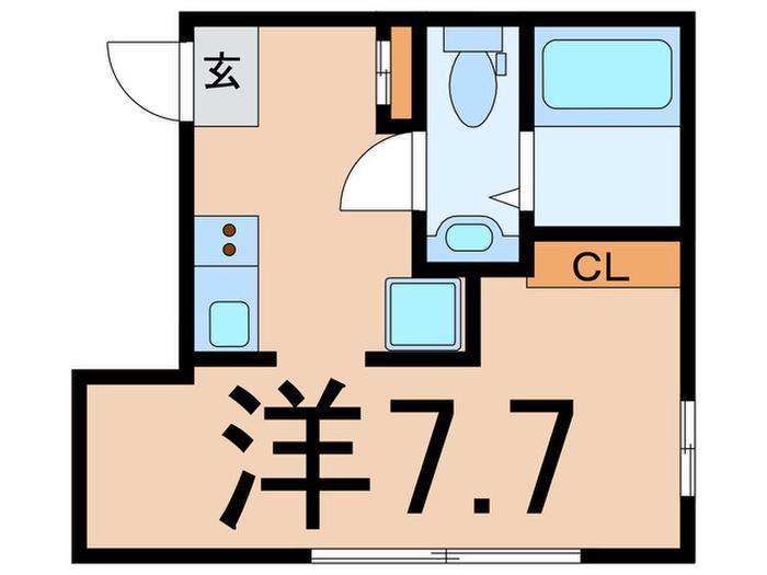 アクアブリーズ西横浜(ワンルーム/5階)の間取り写真