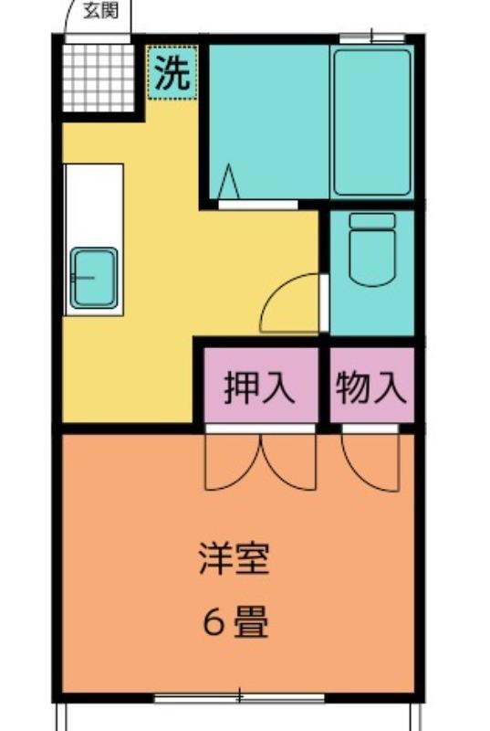 プチメゾン・ラメール(1K/1階)の間取り写真
