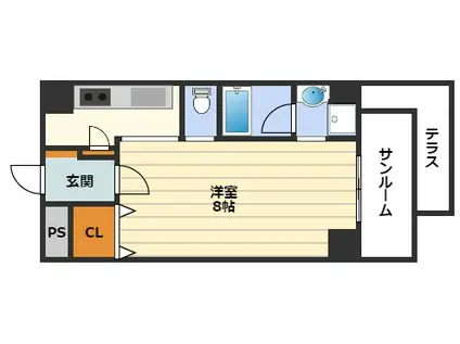 新栄プロパティーTEN8(ワンルーム/5階)の間取り写真
