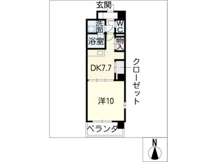 F.K.MIYUKI(1DK/1階)の間取り写真