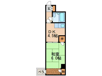 丸の内東桜ビル(1DK/5階)の間取り写真