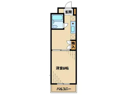 タプラ文京(1DK/2階)の間取り写真