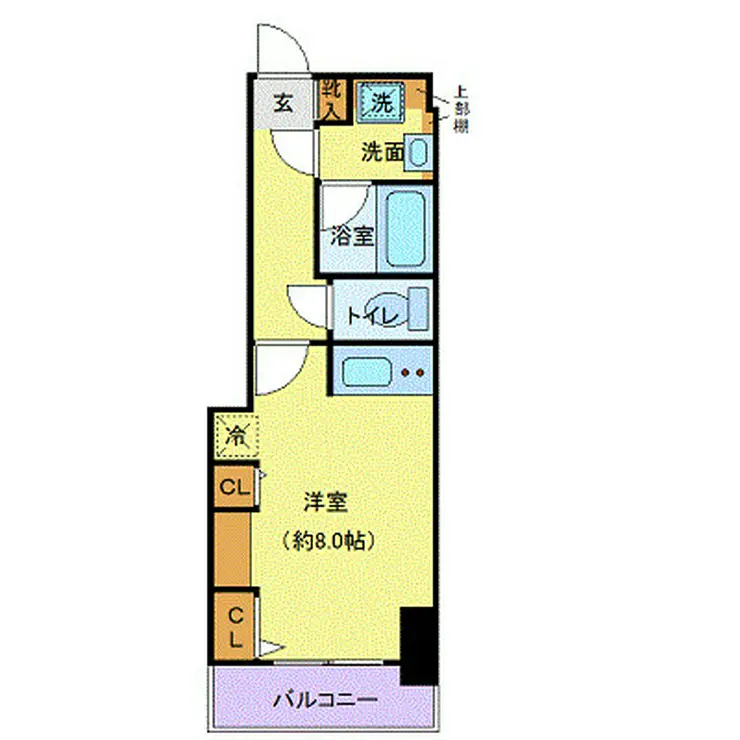 リーフコンフォート本厚木 8階階 間取り