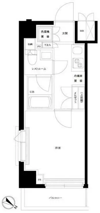 ルーブル川崎貝塚壱番館 5階階 間取り