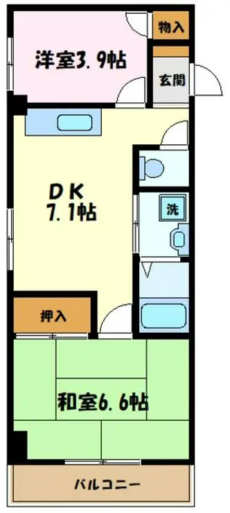 ドメス稲田堤ビル 4階階 間取り