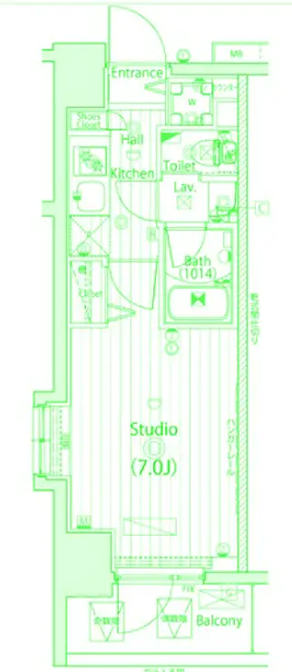 ガーラ・リバースクエア横濱南 2階階 間取り