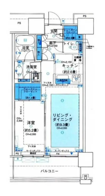 ザ・クレストタワー 2階階 間取り