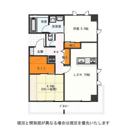 ミレーユステディア(2LDK/8階)の間取り写真