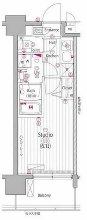 ガーラ・ステーション横濱阪東橋 6階階 間取り