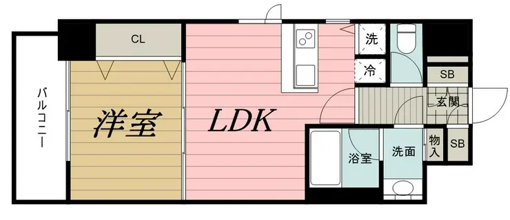 KDX千葉中央レジデンス 7階階 間取り