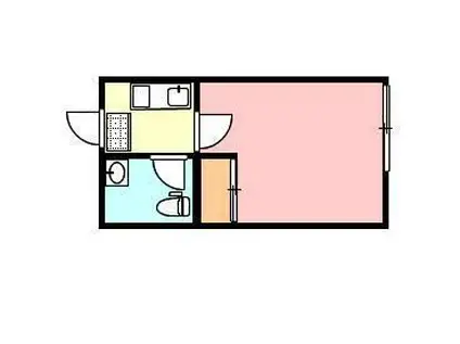 扇町マンション(1K/2階)の間取り写真