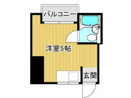 タカラマンション(ワンルーム/2階)の間取り写真