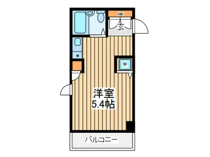 ノーブルコート子安(ワンルーム/3階)の間取り写真