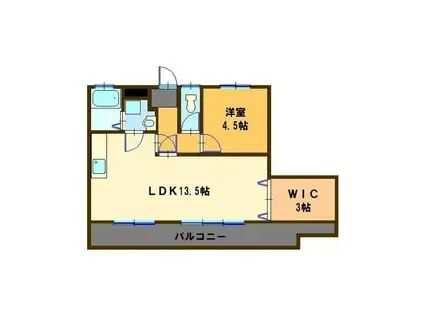 白子SOHOビル(1LDK/3階)の間取り写真