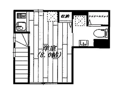 BONVOYAGE(ワンルーム/2階)の間取り写真