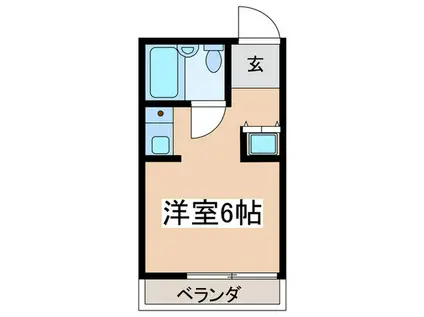 メゾン東海大(ワンルーム/1階)の間取り写真