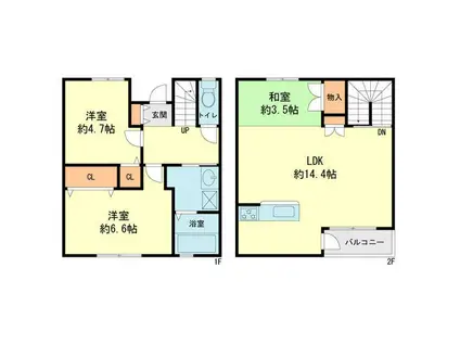 LUMINARE(3LDK/1階)の間取り写真