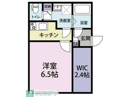 HALEIWAVILLEGEハレイワヴィレッジ(1K/1階)の間取り写真