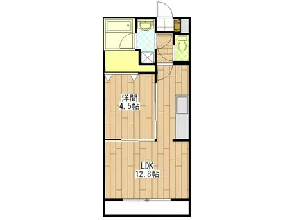 REGINA(1LDK/3階)の間取り写真