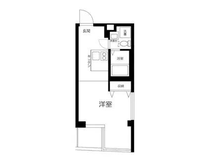 TRIAS129(1K/6階)の間取り写真