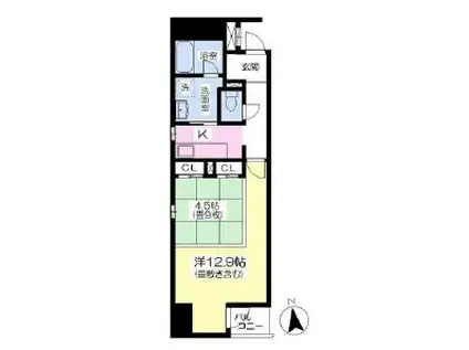 ACER(1LDK/2階)の間取り写真